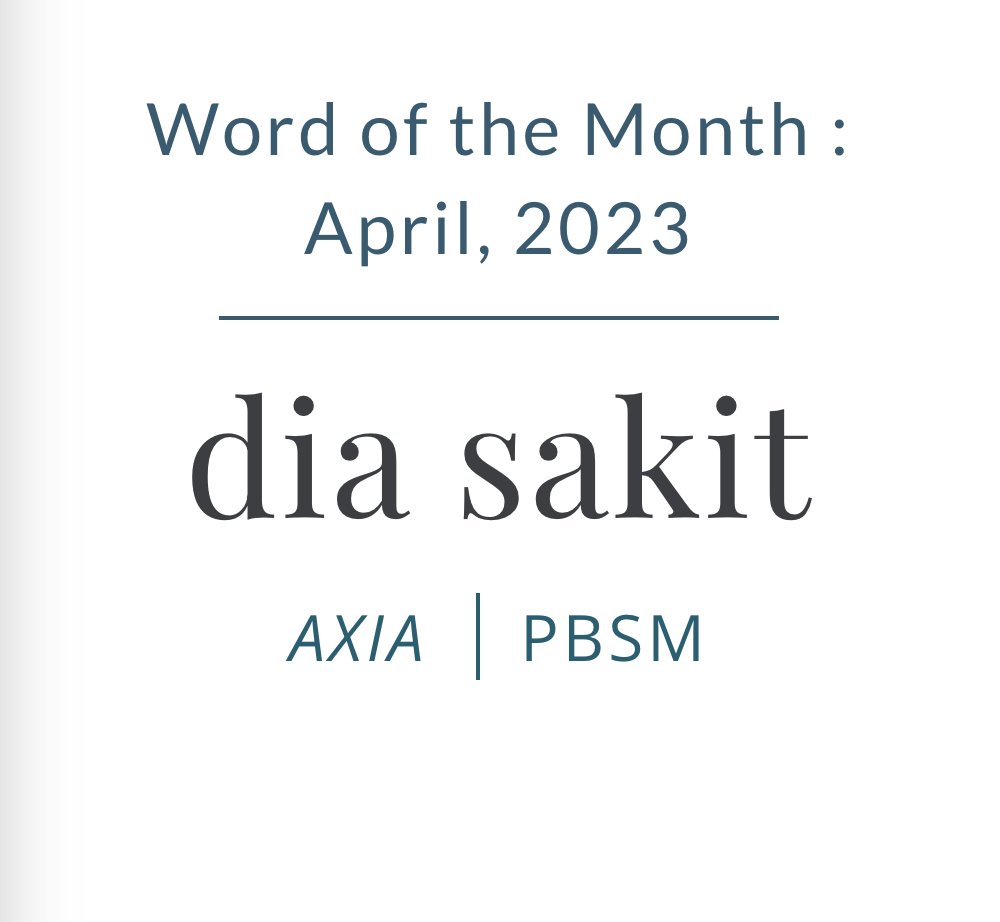 themartintang's tweet photo. word of the month in Malaysia - Apr 2023: dia sakit
#viral #diasakit #axia #pbsm #diasakit https://t.co/tQeYYmCZG3