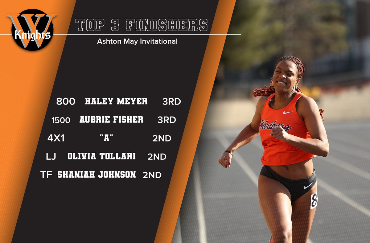 Women's Outdoor Track &amp; Field: Wartburg takes fourth at Ashton May Invitational, hosted by UW-La Crosse.

Top three finishers ⬇️