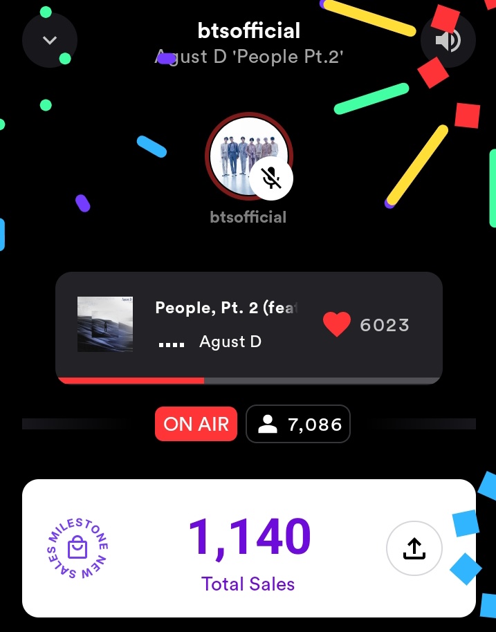 sugadboy's tweet photo. — El listening party oficial de #People_Pt2 en StationHead acaba de comenzar y #AgustD se encuentra presente. Recuerden que si no tienen una cuenta premium pueden sumarse con sus playlists. 

¿Ya se unieron? ↓
(https://t.co/eZ7gjInn4T) https://t.co/lQADbljF5A