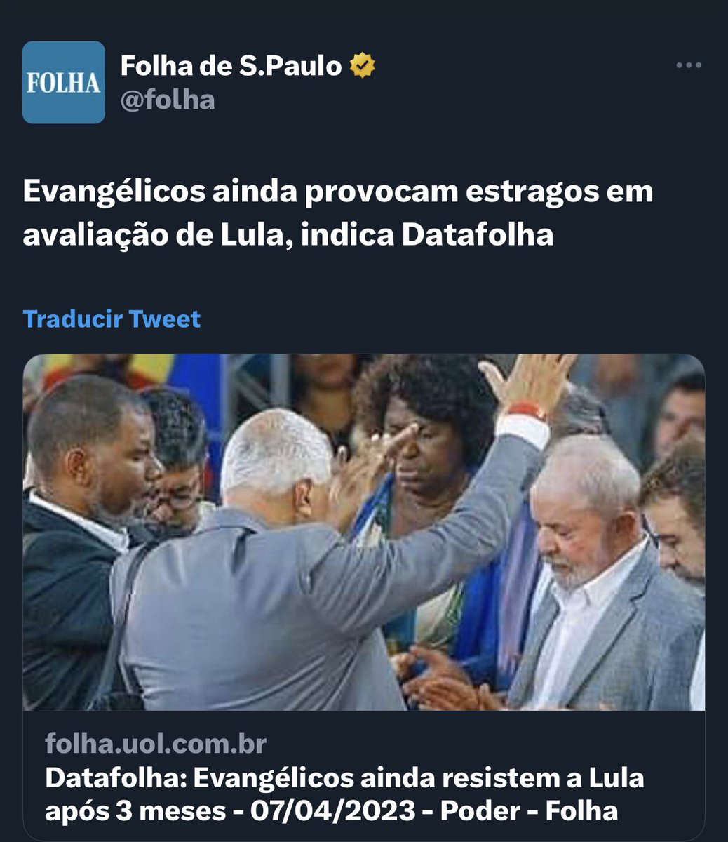Quais “evangélicos”? De que igrejas ou seitas? Se o “estrago” for causado pelas seitas neopentecostais do cristofascismo, é preciso dizer que eles também estragam a educação, a cultura e a democracia; e concluir que @Lula jamais vai agradá-los (ainda bem! Chega de fascistas!)