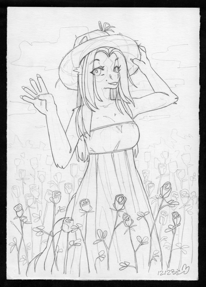 Summer beauty
Sketch gift for <a href="/kyotoleopard/">KyotoLeopard 🔞</a>  

Near A5 format Goznak paper, mechanical pencil
#anthro #furry #антро #фурри
© #estet #35737