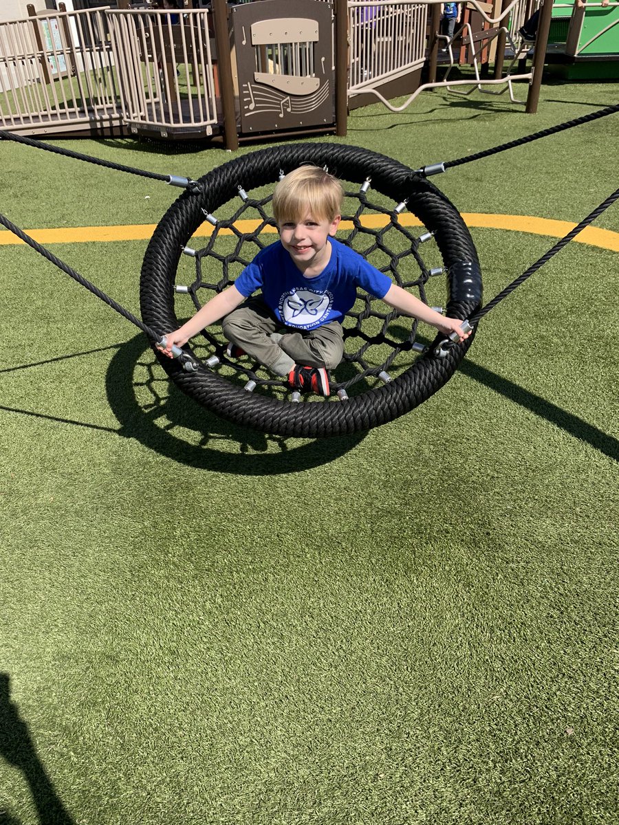 A perfect way to end the most beautiful Friday ☀️ Thank you <a href="/NKCEarlyed/">NKC Schools Early Education</a> extended care teachers for hosting parents at your Week of the Young Child popsicles on the playground event! Loved seeing my little guy in his element. 💙🦋