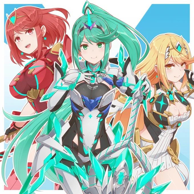 天の聖杯(ΦωΦ) #ゼノブレイド2 #ヒカリ(ゼノブレイド2) #ホムラ(ゼノブレイド2) #プネウマ(ゼノブレイド2)  