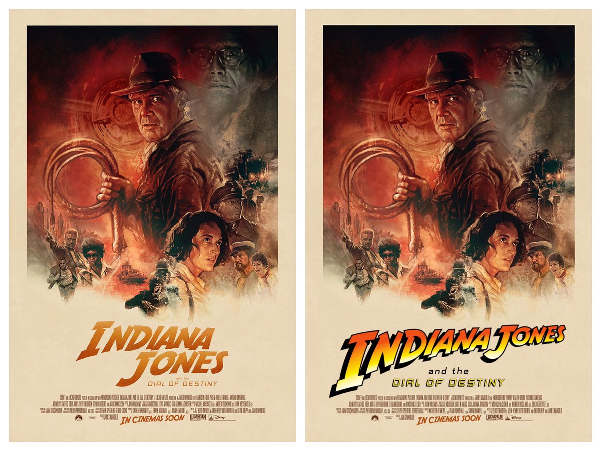 RedShagSpaceman's tweet photo. Luv the artwork but why the font change? (minor wtf nitpick) 
#logo #IndianaJones #legacy 
“It’s important,Marion. Trust me!” https://t.co/cIKH9FZ5WG