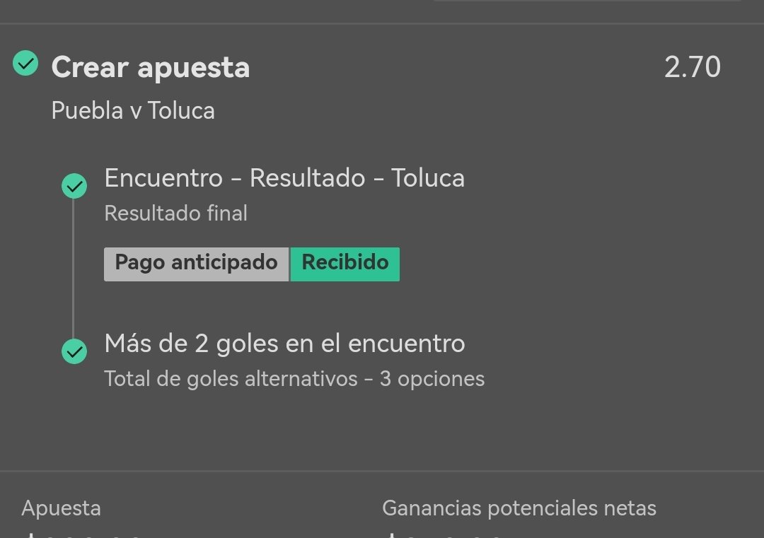 Pickzilla1's tweet image. #LigaBBVAMX

Puebla🆚Toluca

Toluca +OV 2.5 [2.70]✅

Mándame DM👌

#bettingtwitter