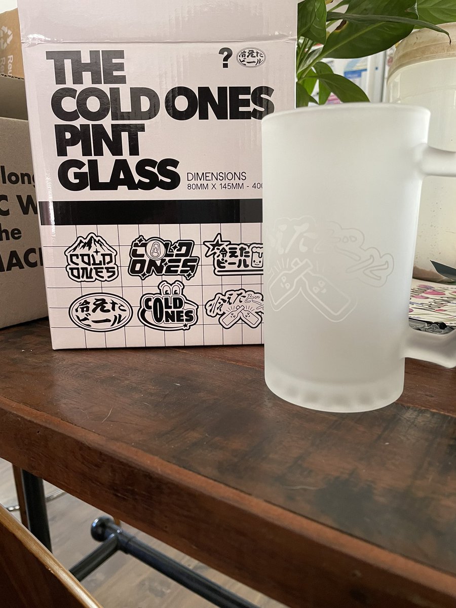 _Kyrem's tweet image. Happy with the @ColdOnes pint glass!
