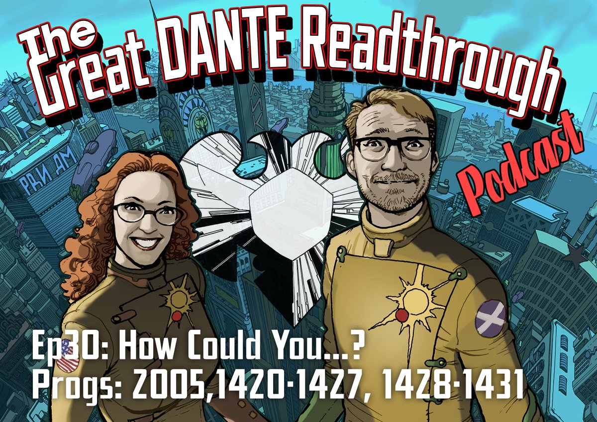 PodTgdr's tweet photo. Hello Irregulars! Ep 30 is live! If you listen from the US, we're in just before midnight like Cinderella. If you listen  from the UK and beyond, see you in the morning. @simonfraser @EdieHelena @2000AD #2000ad #nikolaidante https://t.co/VebITJHcz9 https://t.co/WxZowNYMCt