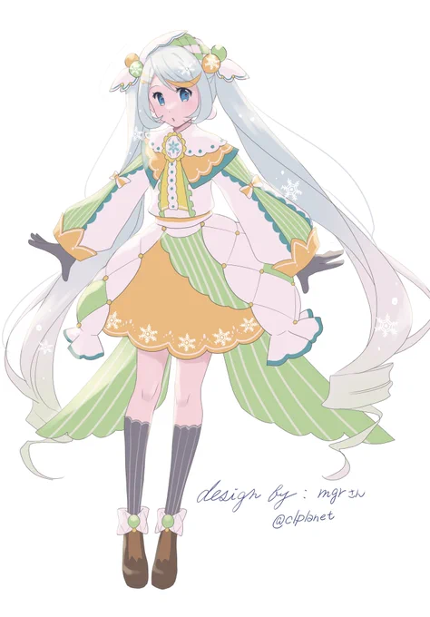 雪ミク1番メロンちゃん#雪ミク2024 
