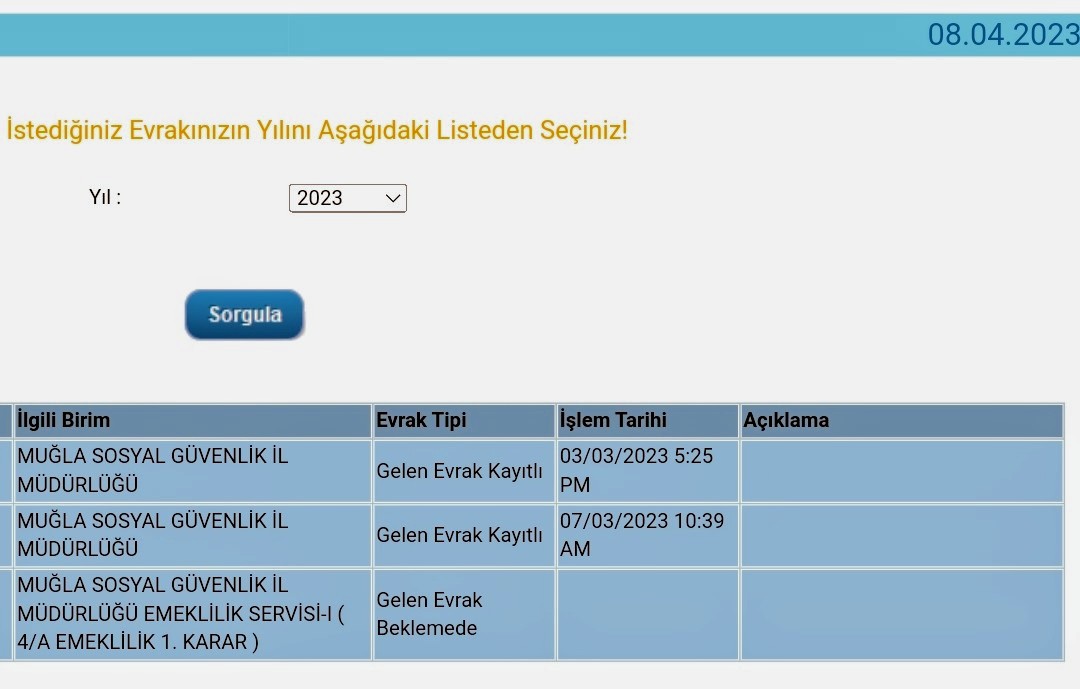 YER: MUGLA SGK⁉️
Başvuru tarihi: 03.03.2023⁉️
Bugünün tarihi: 08.04.2023⁉️
İlk gün başvuru yaptım halen çıkmadı bu nasıl bir iş
Niye veri numarasına göre iş yapılıyor sayın <a href="/vedatbilgn/">Vedat Bilgin</a> <a href="/akbasogluemin/">Av. M.Emin AKBAŞOĞLU 🇹🇷</a>
<a href="/SgkMugla/">Muğla Sosyal Güvenlik İl Müdürlüğü</a> <a href="/RTErdogan/">Recep Tayyip Erdoğan</a>
<a href="/sgksosyalmedya/">SGK</a> 
<a href="/csgbakanligi/">T.C. Çalışma ve Sosyal Güvenlik Bakanlığı</a> #EmeklilikteSGKyaTakılanlar