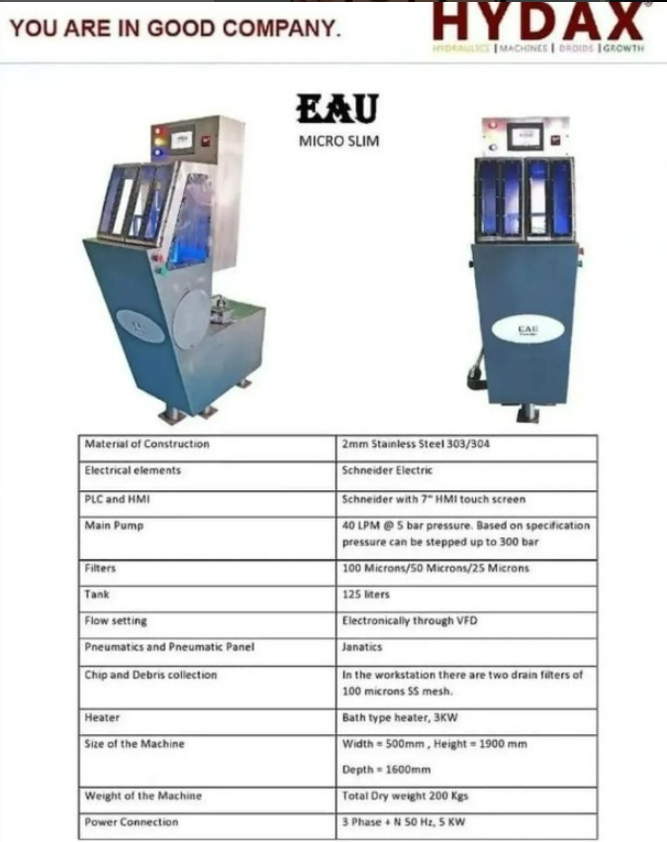 EAU MICRO SLIM

#hydaxhydraulics #hydaxmachines
#hydaxindia #eau
#VocalForLocal #Makeinindia
#sales #manufacturing