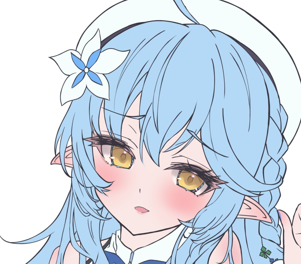 雪花ラミィ 「ラミィちゃんwip(迷走中) 」|みはえる🐍✨のイラスト