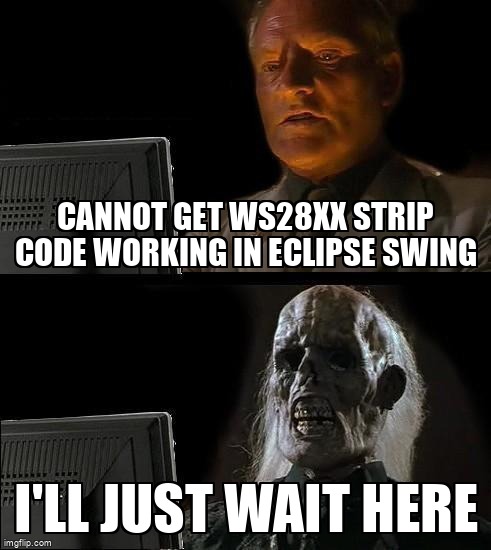 pi_stack's tweet image. Cannot get WS28xx strip code working in eclipse swing raspberrypi.stackexchange.com/questions/1427… #rpigpio #java #pi4j #spi