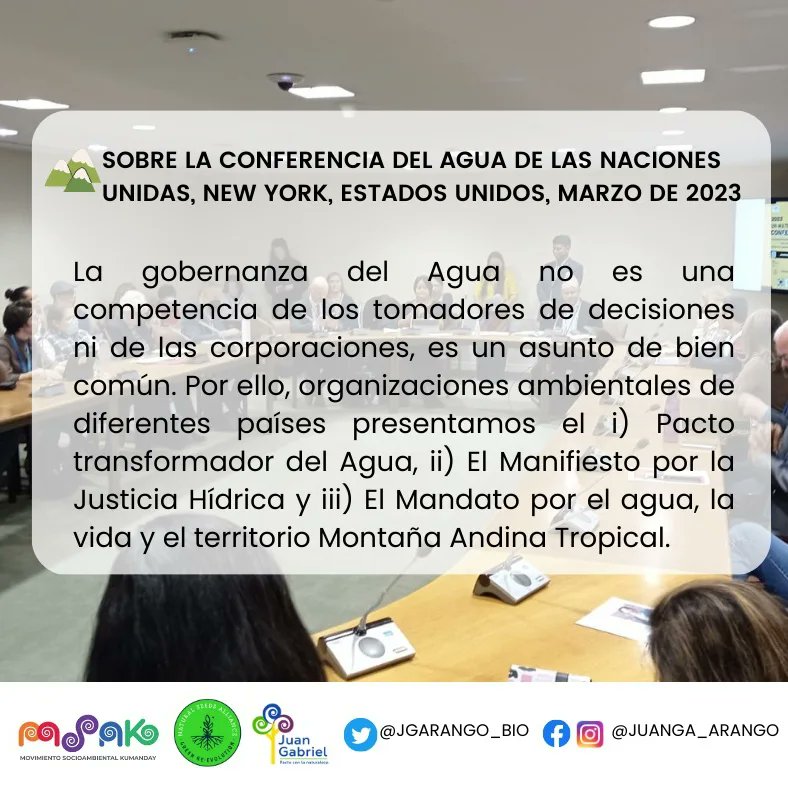 Sobre la conferencia del Agua de las Naciones Unidas.
#UN2023WaterConference
#TransformativeWaterPact
#WaterAction
#agua #vida #territorio 

transformativewaterpact.org

framaforms.org/endorse-water-…

m.facebook.com/story.php?stor…