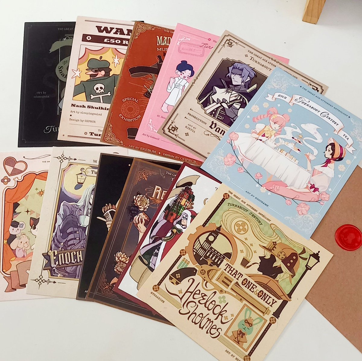 Just got my copy of <a href="/TGAAzine/">TURNABOUT CENTURY ✨</a> in the mail today, everything is absolutely phenomenal! Thank you sm for the bonus goods as well omg I'm so floored 😭💖💖💖 Thanks so much for the mods and contributors for doing such amazing job!
