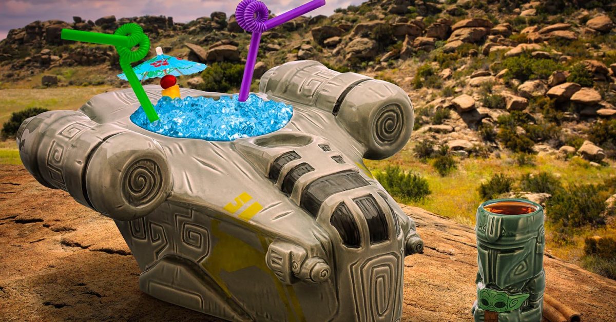 bleedingcool's tweet photo. ICYMI: Sip your favorite #StarWars beverage from the cockpit of Razor Crest with #GeekiTiki and their new #TheMandalorian release https://t.co/OZqxUFY7Yt https://t.co/zfY9XFzzAP