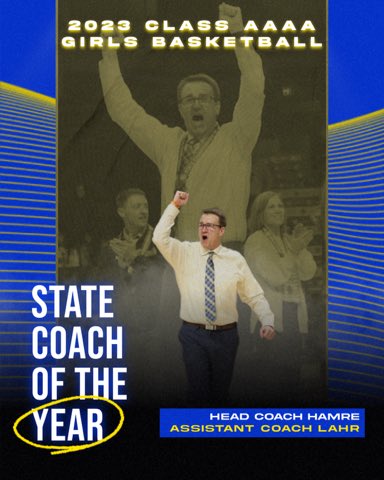 Congratulations to <a href="/STMAGBB/">harlee</a> Coaches Kent Hamre and Steph Lahr on being named State Head Coach &amp; Assistant Coach of the Year for AAAA Girls Basketball!   Well deserved honor for 2 coaches who work tirelessly to help the girls on and off the court.  #knightspride