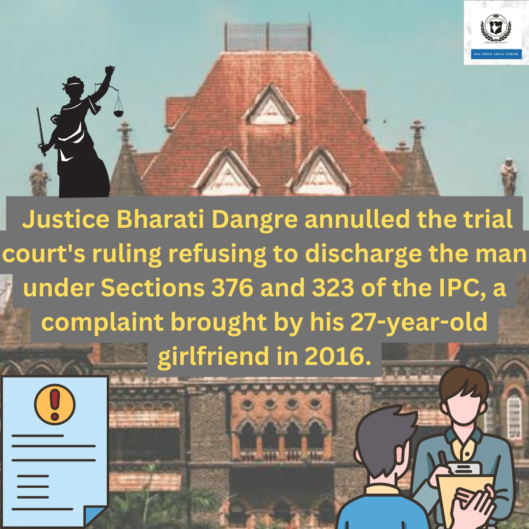 AILF_2020's tweet photo. When two people invest in a relationship, one of them cannot be blamed merely because the other alleged rape after things went south &amp; the relationship didn’t culminate into a marriage, the Bombay HC observed while discharging a man accused of raping his girlfriend past 8 years https://t.co/70P6mkMCYR