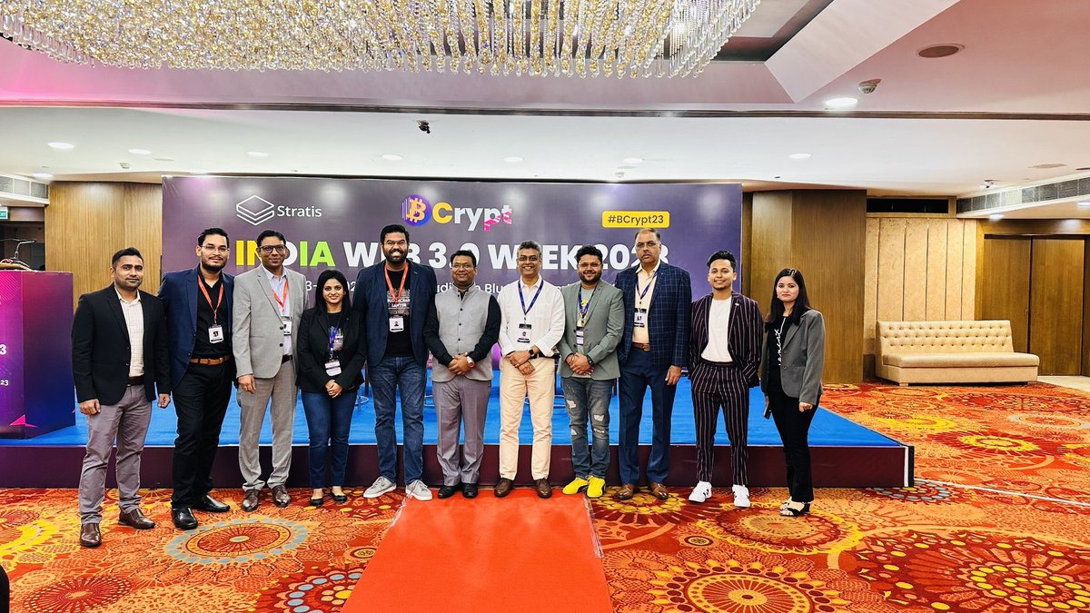 pushpendrakum's tweet photo. India #web3.0 week  

#BCrypt23 https://t.co/z74UKPYgfe