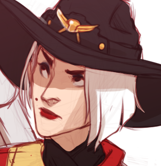 PugCrumbs's tweet photo. Ashe, but it's just thumbnails from all the art I have of her Making Faces at Cassidy. #Overwatch2 #Overwatch https://t.co/tPh34EdCCi