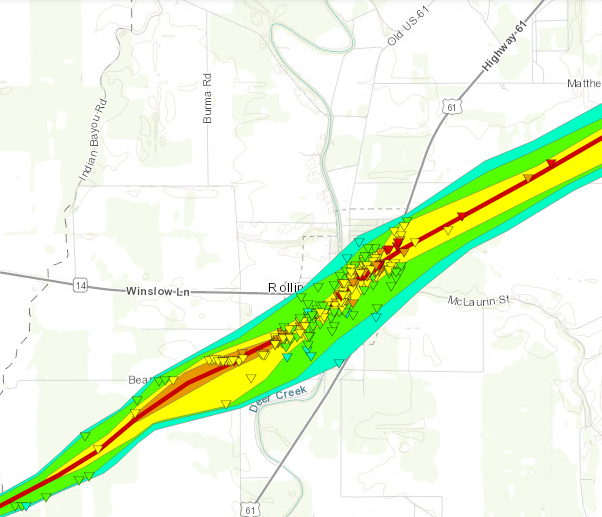 Weather Man Nick on Twitter "RT NickKrasz_Wx Polygon EFcontour path