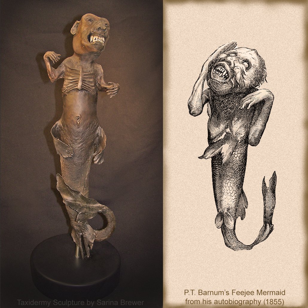 In honor of the greatest showman that ever lived, P.T. Barnum, who died on this day in 1891. Link for more …taxidermy-of-sarina-brewer.tumblr.com/post/713997138…

#Circus #sideshow #taxidermy #art