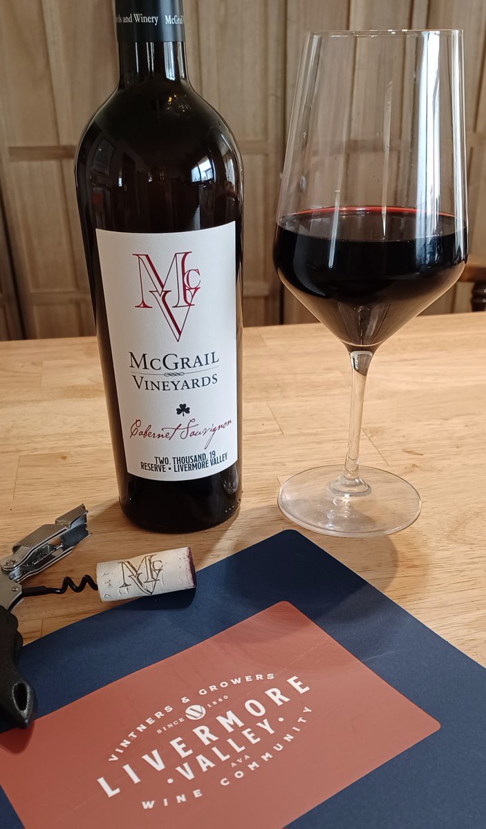 A3 #WinePW I poured the 2019 Cabernet Sauvignon Reserve from <a href="/McGrailVineyard/">McGrail Vineyards</a> in the Livermore Valley. Read my blogpost here -> culinarycam.com/post/localish-… #winepairing #localwine #sponsored #ad #winesample