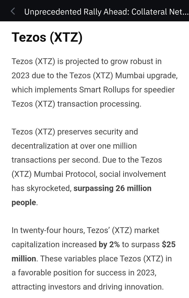 AnonBakery's tweet photo. #tezosthought

This is what @BinanceUS news has to say about #tezos 👀🫣🤠🥂 https://t.co/KXZg4gTI20
