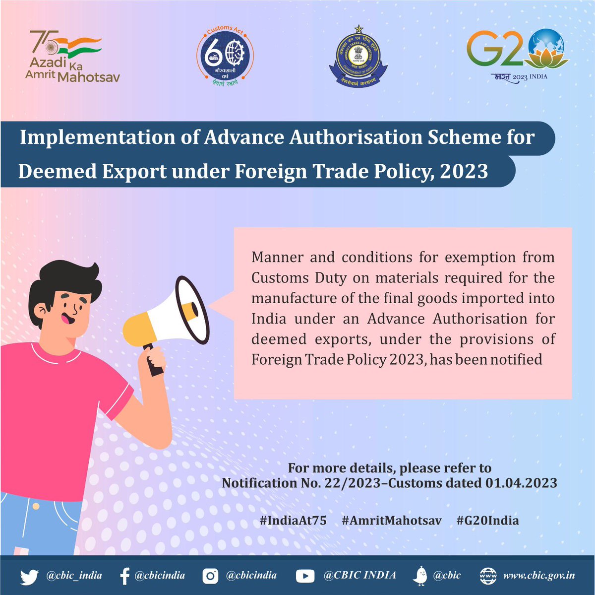 CBIC on Twitter "Implementation of Advance Authorisation Scheme for