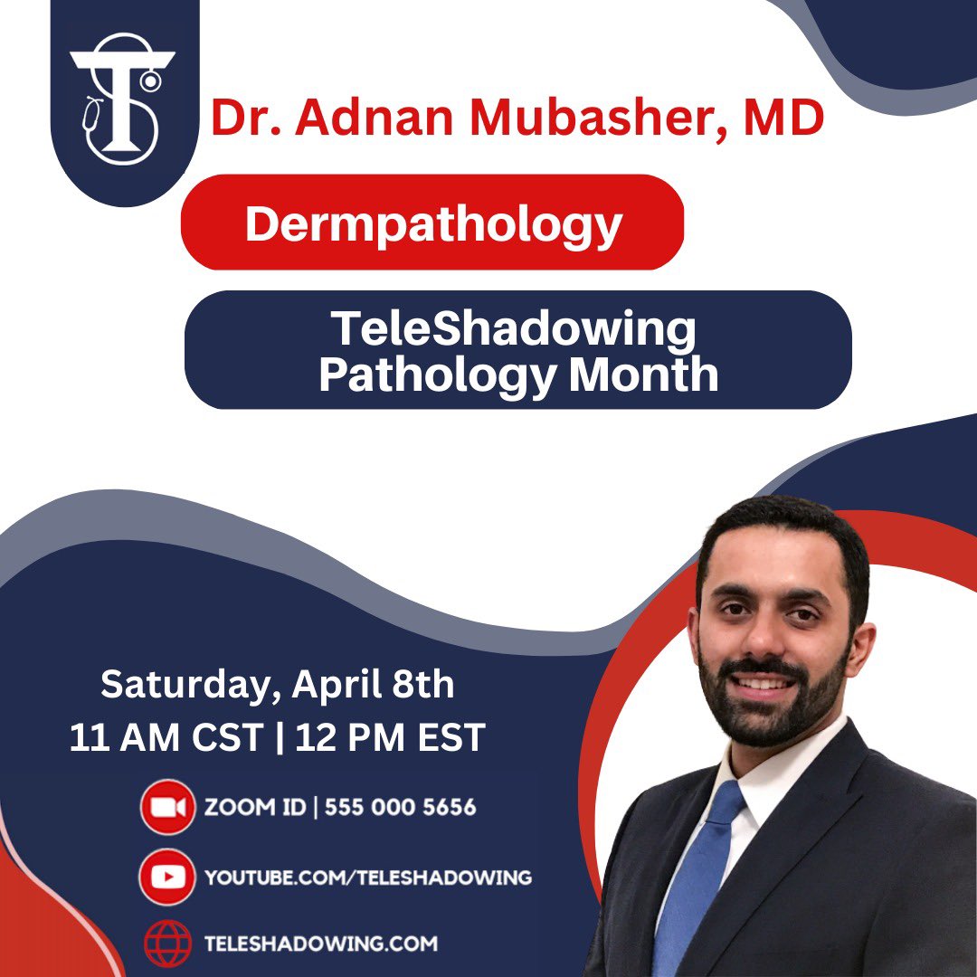 siddsheikh's tweet image. We are delighted to announce the launch of Virtual Pathology Elective! This is a collaborative effort of @PakAmPathSoc and teleshadowing.com to provide a series of Pathology sub specialties lectures that will cover basic topics! 2 credit hours certificate after each lecture