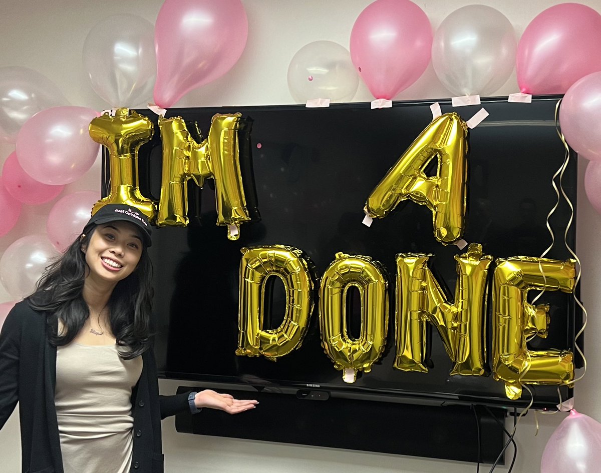 As my labmates so eloquently put it, “I’M A DONE” 😂🫡🤩 #PhDone