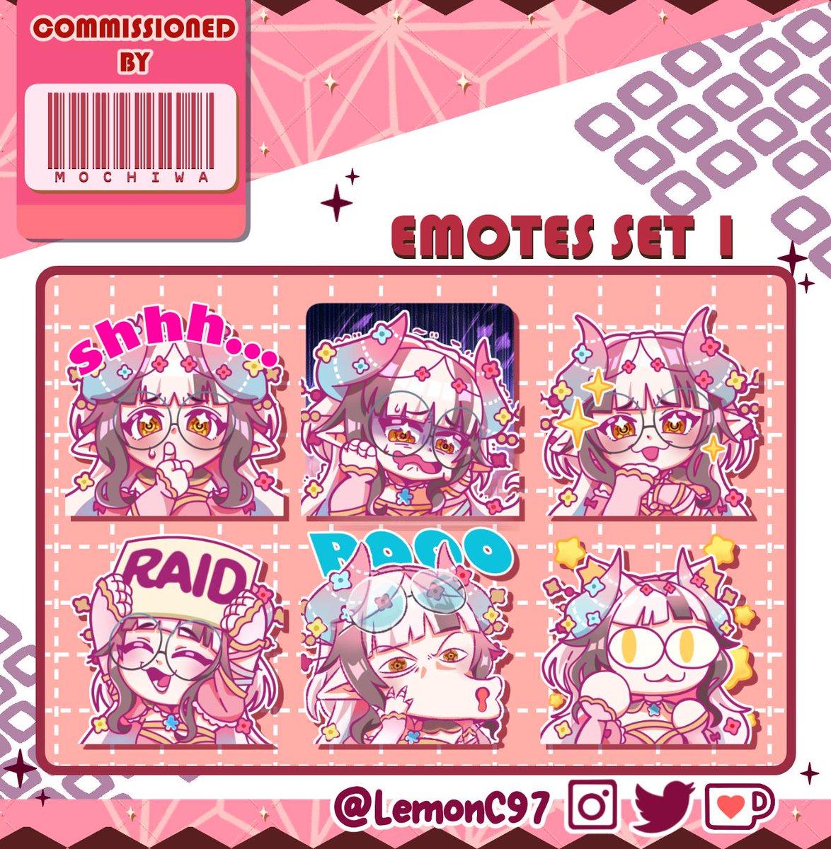 [Repost sorry forgot smthing]
My first stream badge c☆mmission ed by @mochiwasabii

Thank you so much for c☆mmissi☆ning me! She is so pink n flowery 🌸💕

📩Commission link in reply📩

❤️ & 🔄 appreciated 
#twitchemotes #twitch #Vtuber #commissionsopen