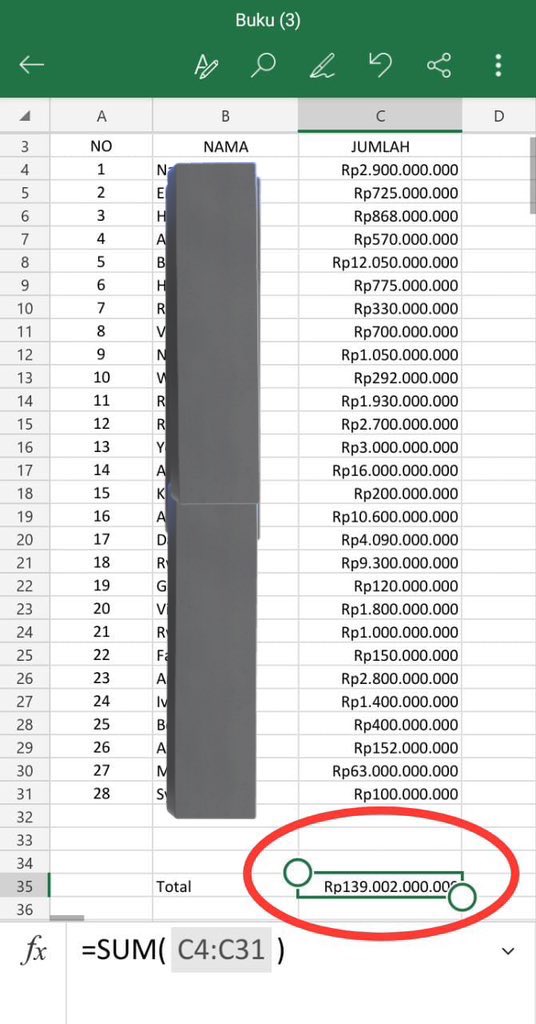 Ini baru sebagian list yg melapor ke grup saja. Masih memungkinkan banyak yang belum melaporkan kerugian. Korban masih terus bertambah.

Laporan kepolisian sudah dibuat, dan pelaporan jg dari beda-beda modus dan domisili. Jadi bukannya belum melapor ya. Pastinya sudah🙏🏼