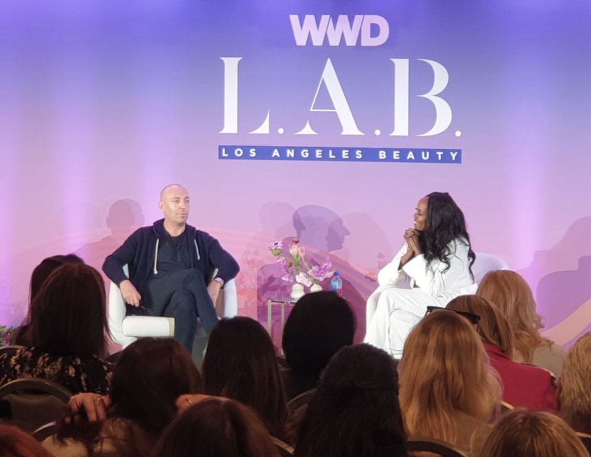 BeautyTechVent1's tweet photo. The iconic Co-founders of @thirteenlune, inspiring all of us at the @wwd summit in Los Angeles. Thank you @nyakiogrieco and Patrick Herning. #newretail #inclusive https://t.co/TON8bAjOyl