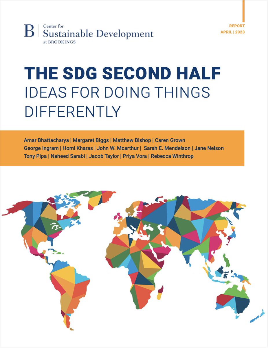 jacob taylor (@jacoblijie) on Twitter photo The SDG Second Half: Ideas for doing things differently
Proud to have helped coordinate and contribute to this new compendium of essays from colleagues at the Center for Sustainable Development at <a href="/BrookingsGlobal/">Brookings Global</a> <a href="/BrookingsInst/">The Brookings Institution</a>
#SDGs #GlobalGoals
brookings.edu/multi-chapter-… The SDG Second Half: Ideas for doing things differently
Proud to have helped coordinate and contribute to this new compendium of essays from colleagues at the Center for Sustainable Development at <a href="/BrookingsGlobal/">Brookings Global</a> <a href="/BrookingsInst/">The Brookings Institution</a>
#SDGs #GlobalGoals
brookings.edu/multi-chapter-…