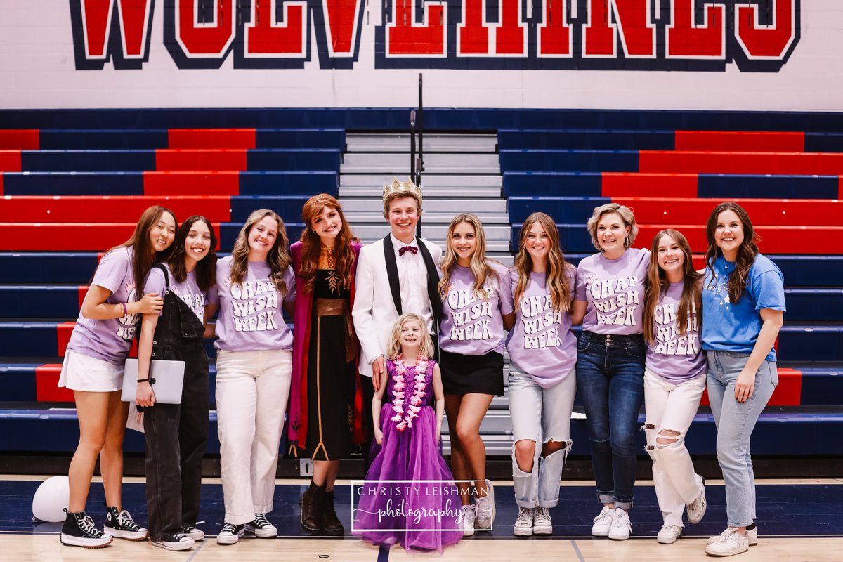 💜👑Feels like a dream! So proud of the Chap Family! We raised $107,554.28 ￼which grants 14 wishes to Make-A-Wish Colorado. Our feeder schools alone brought in over $29k. Wow!!!!!!! And the whole day and assembly was so magical!!!!! So proud!!! 👑💜
