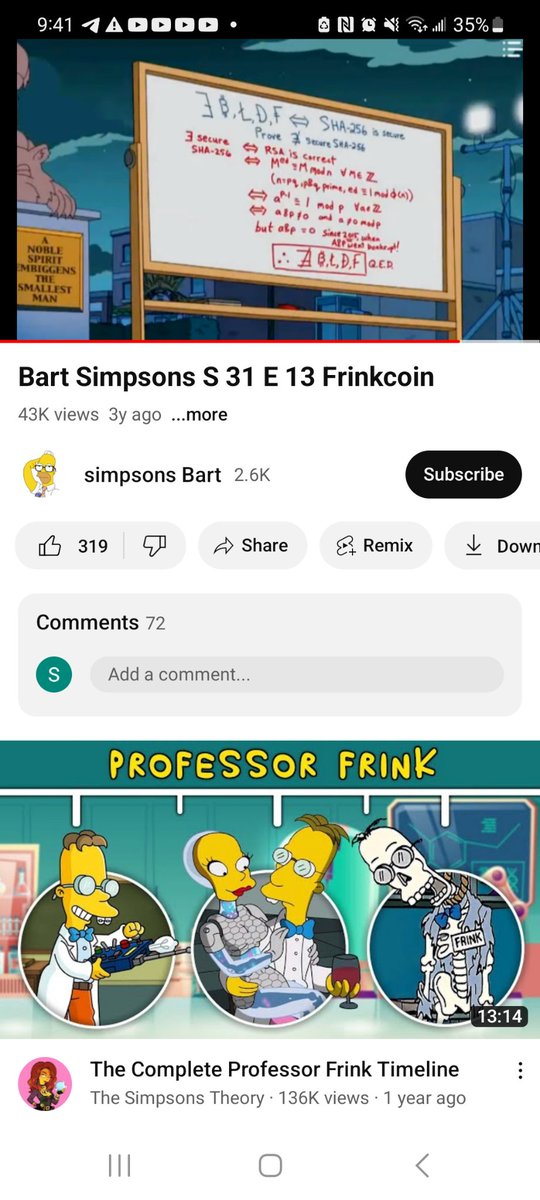 LooksbySal's tweet photo. @ADAMBERGMANshow 
Take a look Simpson predict Algorand in episode 31 https://t.co/J2Zfri5fLK