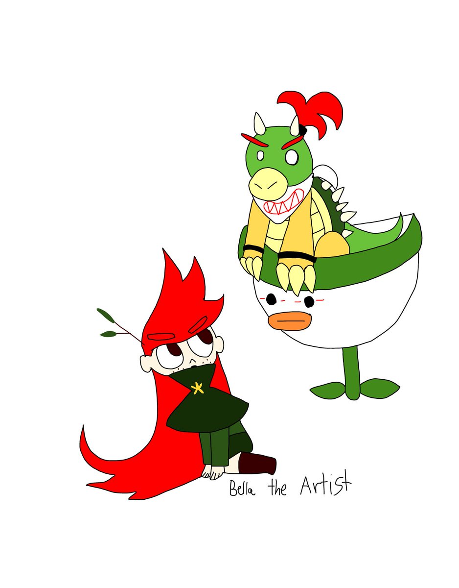 Bellatheartist4's tweet photo. #MarioBro #jrBowser #BowserJr #Flow
Flow meet bowser Jr. https://t.co/T7QJops8gt