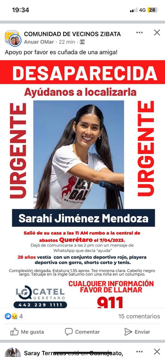 melissamunster_'s tweet photo. URGENTE EN EL MARQUES QUERETARO AYUDENME A LOCALIZAR A DIFINDIR SARAHI ES MI QUERIDA AMIGA. RT!!!!! https://t.co/FQWd3amOHJ