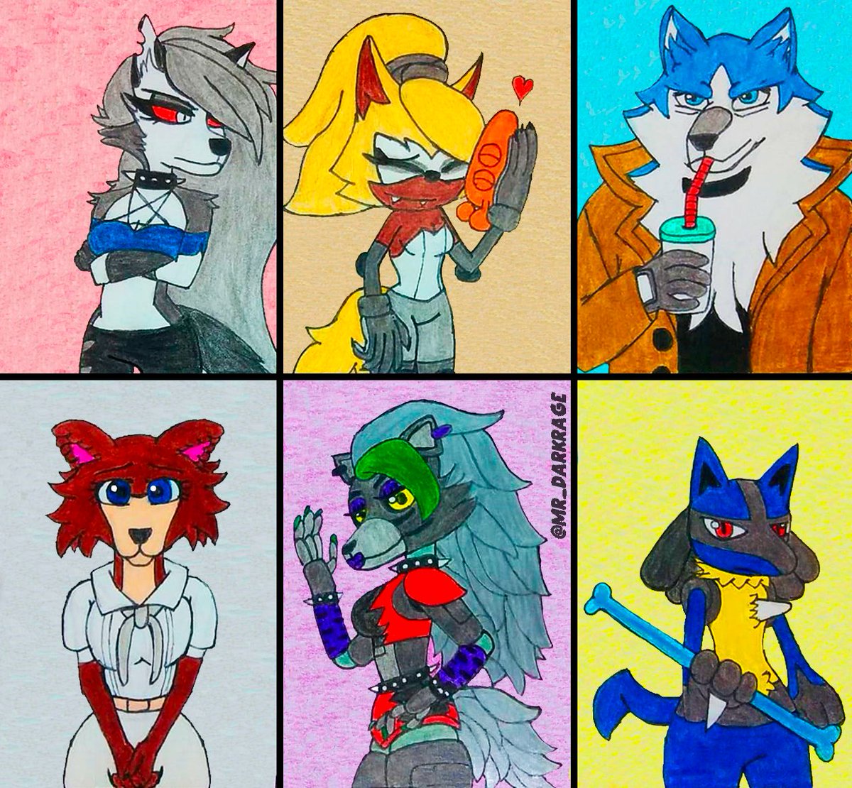 Wolves
Retweet y Like se aprecian

#traditionalart #artmoots #artistontwitter #loona #helluvaboss #WhisperTheWolf #SonicTheHedgehog  #brandnewanimal #juno #beastars #roxannewolf #fnaf #pokemon #lucario #photoshopediting