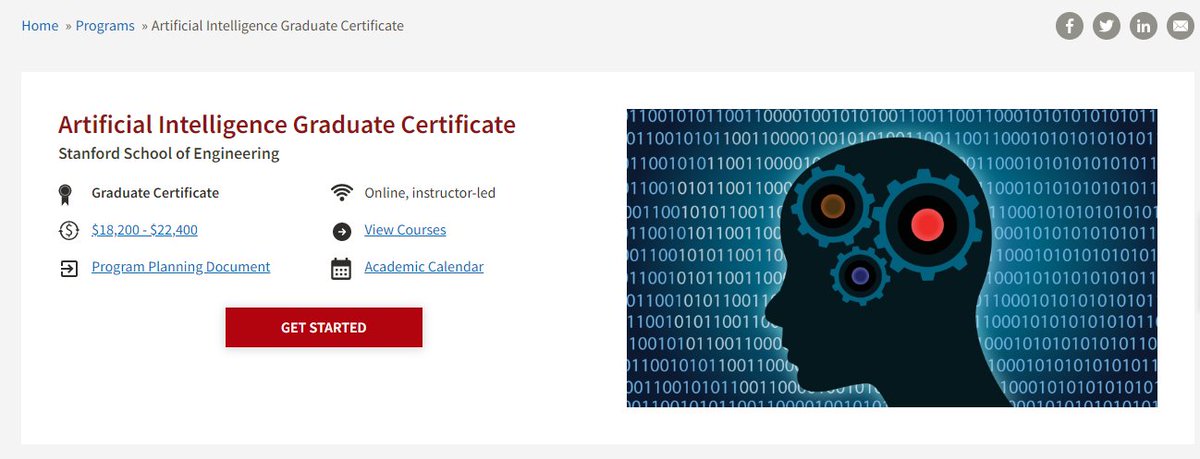 DataKwery on Twitter: "Artificial Intelligence Graduate Program by