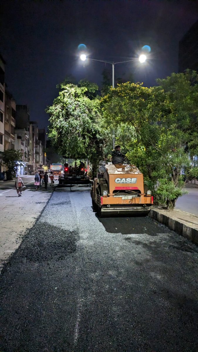 My Surat on Twitter "Central Zone Road recarpeting work at