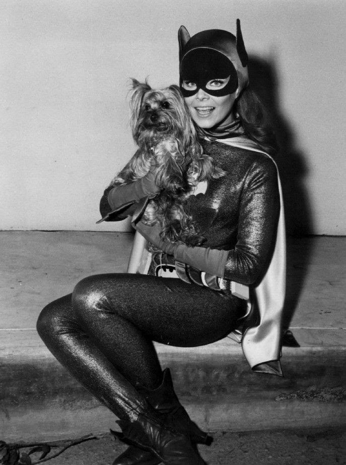 Baturday #batfan #BatFam 
Batgirl & Pooch #YvonneCraig #60s