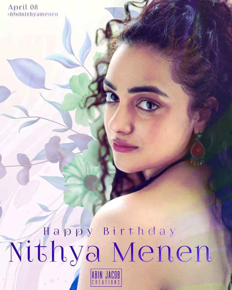 Nithyaaddict's tweet photo. Happy birthday my God @MenenNithya 
Many many happy returns of the day https://t.co/98bcgAwqn0