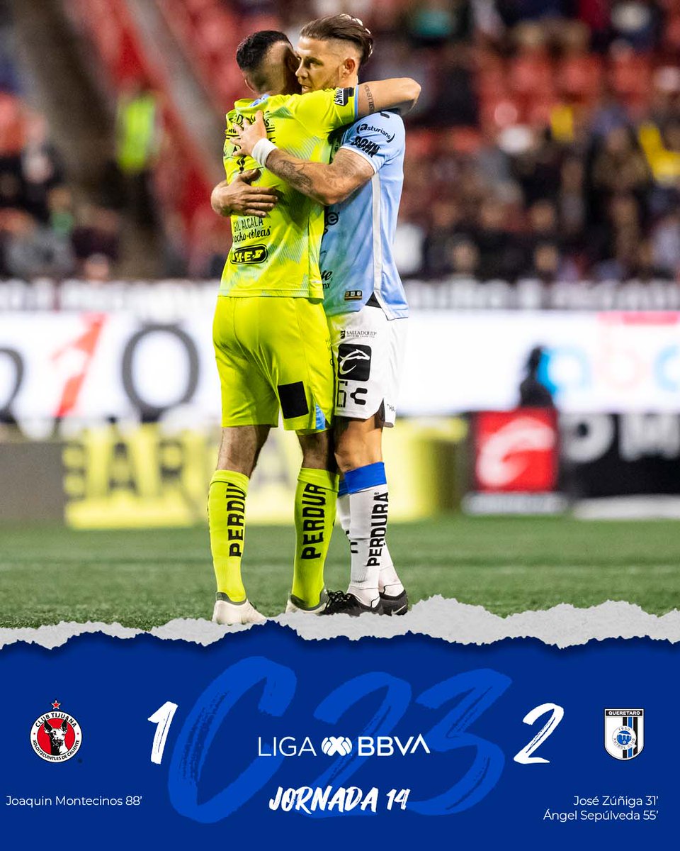 LigaBBVAMX's tweet photo. Y lo ganó @Club_Queretaro🐓

El equipo comandado por Mauro Gerk suma de nueva cuenta de +3, y ahora como visitantes, derrotando a @Xolos.

#LigaBBVAMX⚽ #Clausura2023 https://t.co/8olotAO5s9