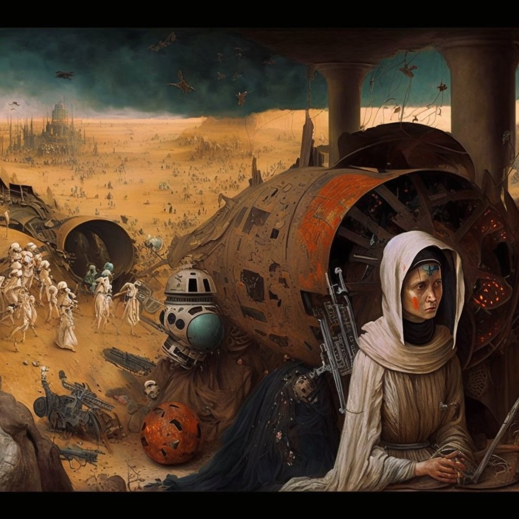arturomenendez's tweet photo. @icreatelife Star Wars characters on the universe of Flemish painter Hieronymus Bosch. https://t.co/ju0gZv5ZtN