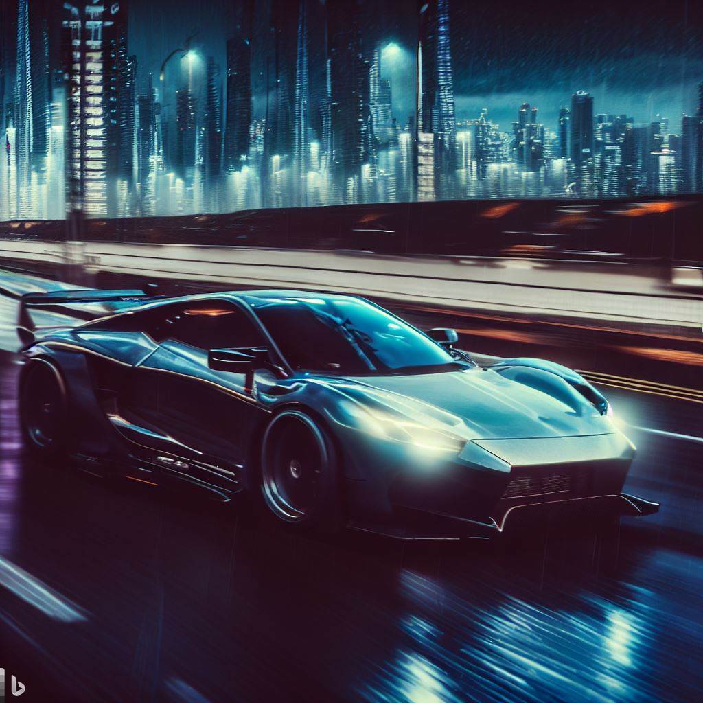 Rik_Vasquez's tweet photo. Another attempt prompting #bingimagecreator this time with Bing chat assist on pro highspeed car photography specs. #promptography #aiart #aiconceptart #aiconcept #conceptart #aiworldbuilding #worldbuilding https://t.co/XMSWQzWe4n