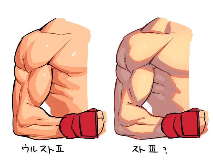 よく出す画像で説明すると、左になりがちだった塗り方を右になるように努力した感じ 