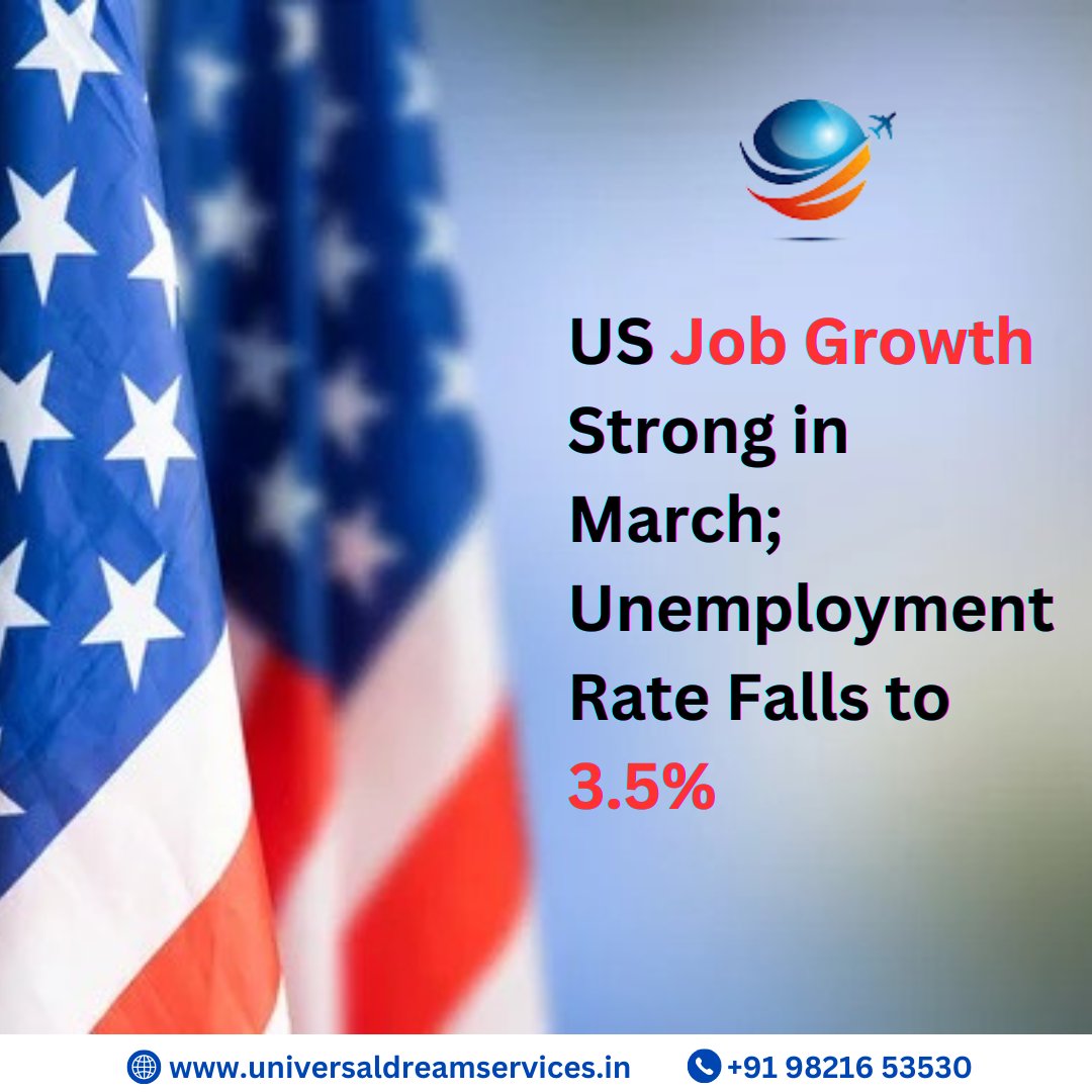 US job growth was strong in March; the unemployment rate falls to 3.5%

#usa #busanamuslim #instanusantara #madeinusa #instagood #dailyhunt #sausage #upperleftusa #explorepage #likesforlike 
#canonusa #explore #usvisa #visaupdates #urunumusatiyorum