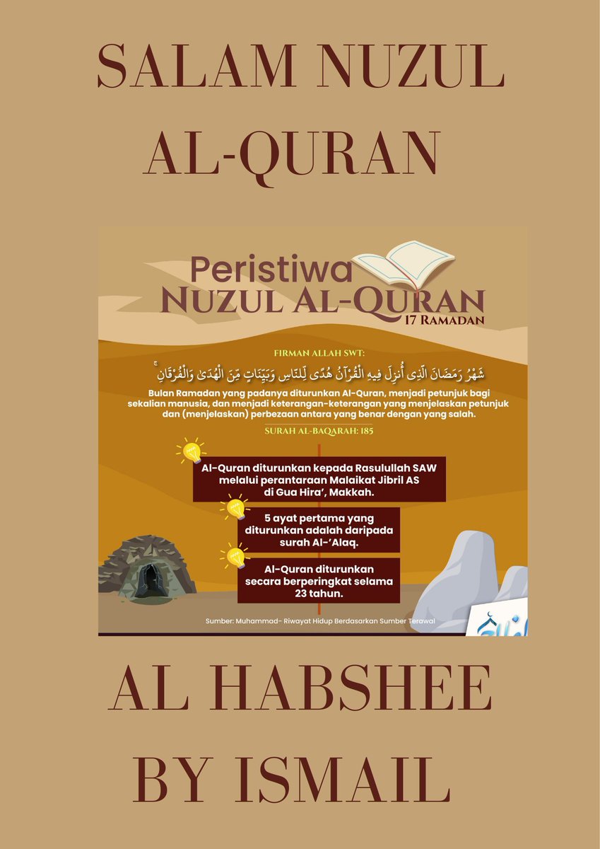 Salam Nuzul Al-Quran

Marilah kita perbanyakkan membaca Al-Quran kerana amalan itu dapat menjadi penyelamat kepada manusia bagi setiap kesulitan.

#ramadan2023 #nuzulquran #alhabsheebyismail #alhabsheeexlusive