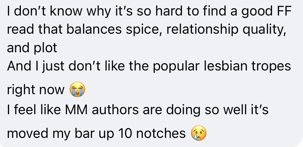 mae_books's tweet photo. @amivireads I saw this not long ago in a Facebook group that was asking for ff recs😅 https://t.co/hO0anKsxtl